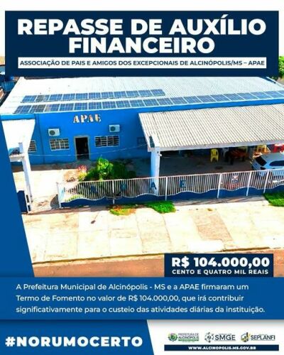 Imagem da notícia Prefeito Weliton Guimarães firma segundo termo de fomento e garante mais R$ 104 mil para APAE